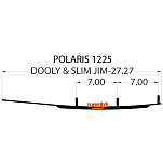 Коньки для лыж снегохода Polaris DP4-1225 DP4-1225 Woody's